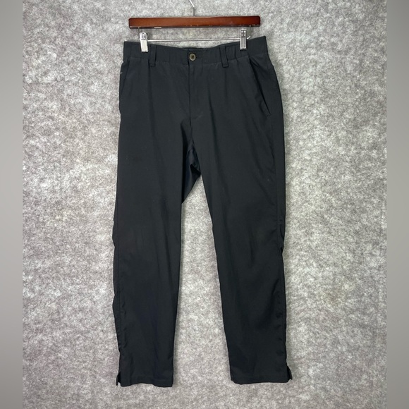 Under Armour Other - Under Armour Pants Mens 32x30 Black Herringbone Chino Stretch Golf Casual